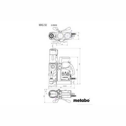 Metabo MAG 50 Magnetic Core Drill 1200W 600636500 - AIMS Industrial Supplies
