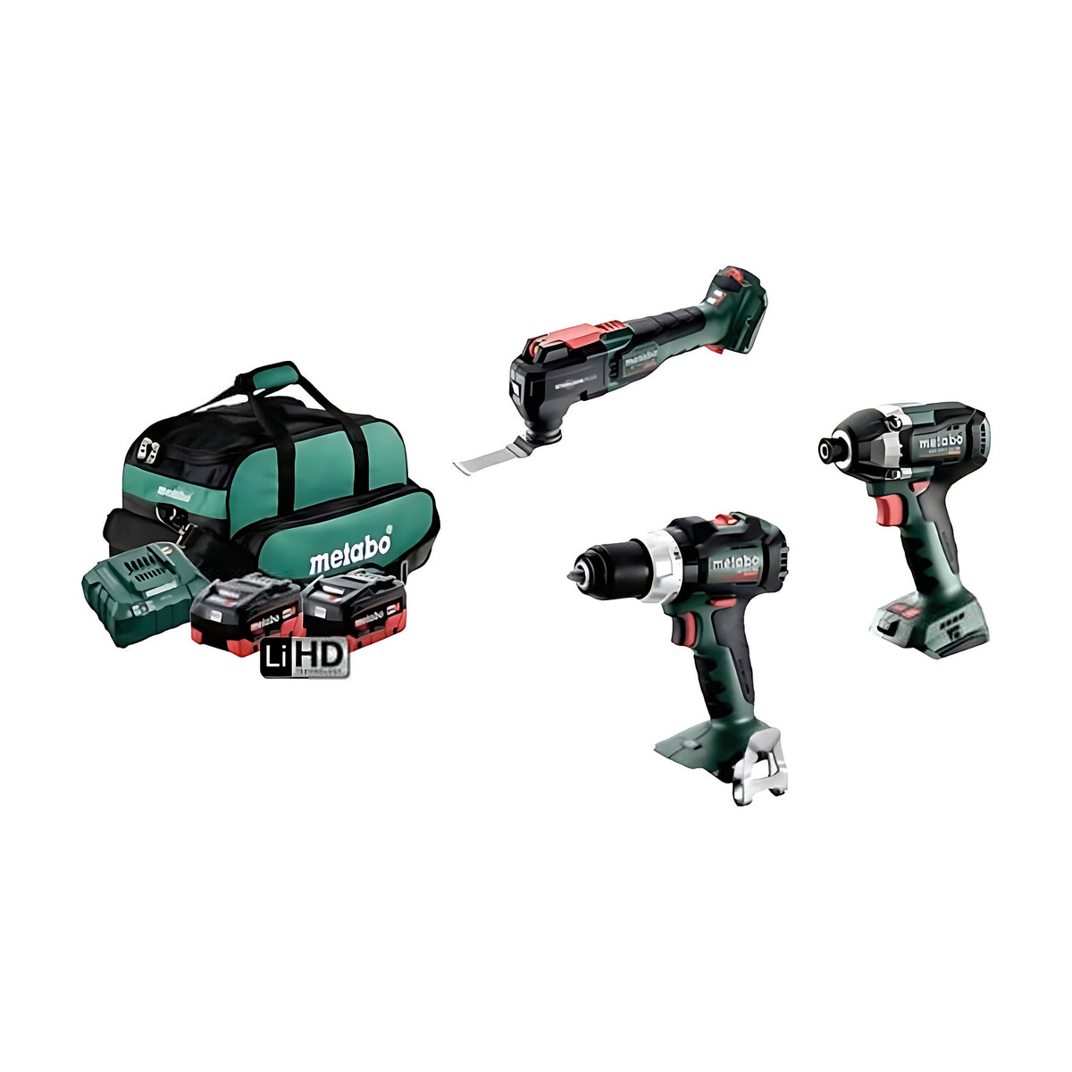 Metabo MET18BL3SB2HD5.5CV 18V 5.5Ah Brushless 3 Piece Combo Kit - AU68300750