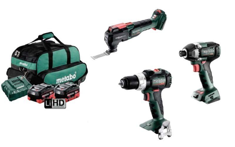 Metabo MET18BL3SB2HD5.5CV 18V 5.5Ah Brushless 3 Piece Combo Kit - AU68300750 - AIMS Industrial Supplies