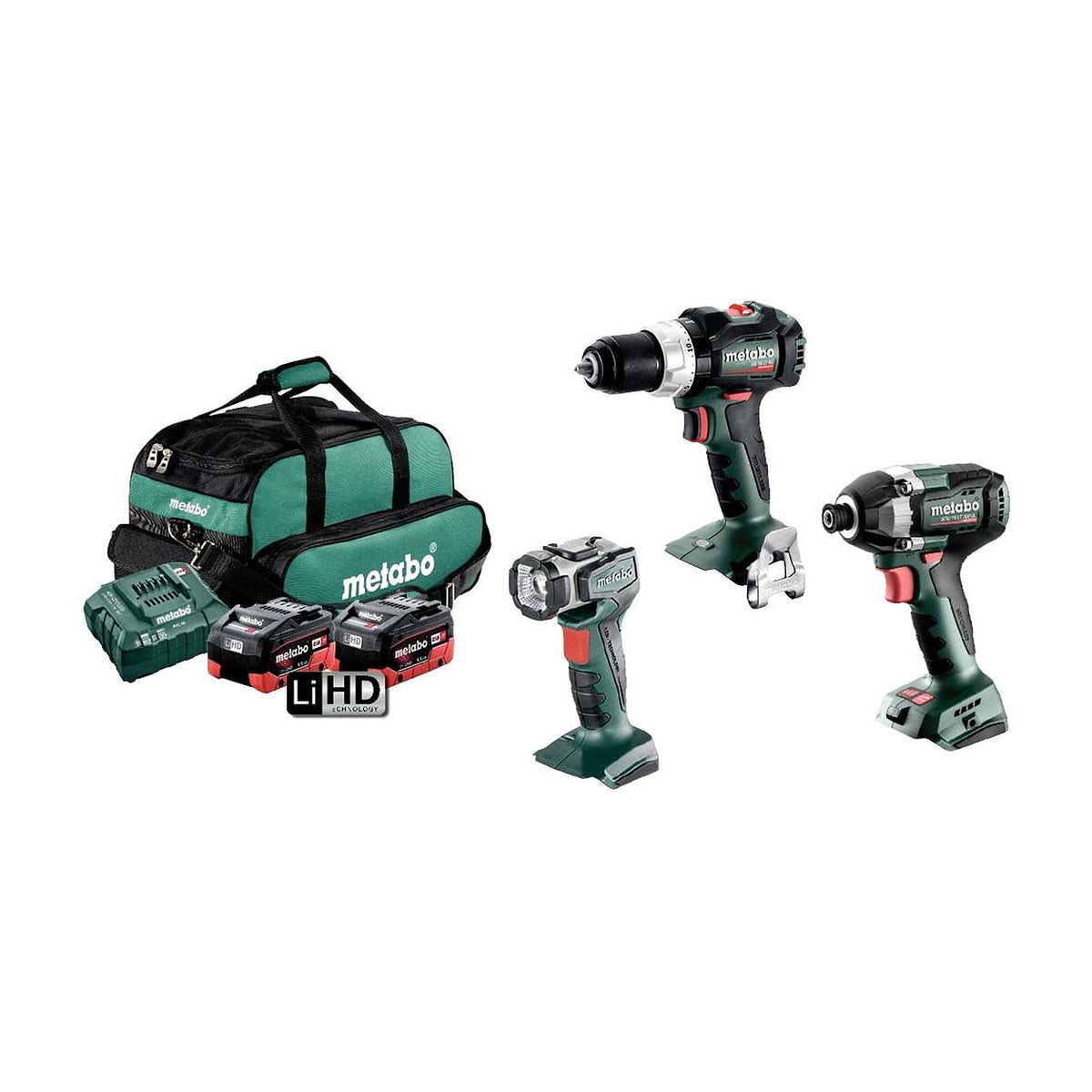Metabo MET18BL3SB2HD5.5CW 18V 5.5Ah Brushless 3 Piece Combo Kit - AU68300650