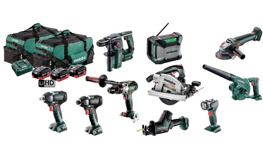 Metabo MET18MX10LB3HD5.5GS Brushless 10 Piece Cordless 18V Battery Combo Kit - AU690002101
