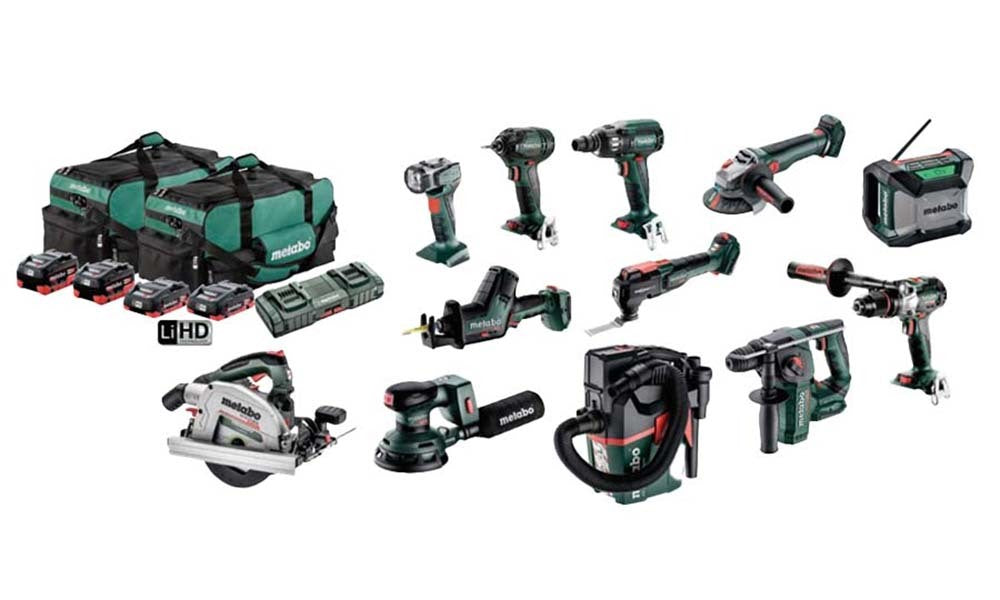 Metabo MET18MX12LB4HD455GT Cordless Combo Kit, 12 Pieces - AU690002201