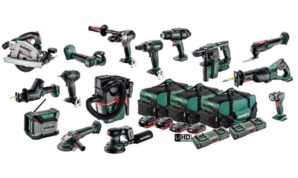 Metabo MET18MX15LB4HD455GU Cordless Combo Kit, 15 Pieces - AU690002301