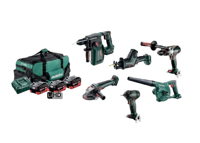 Metabo MET18MX6LB3HD5.5EX 18V 5.5Ah Cordless Brushless 6 Piece Kit - AU686010501