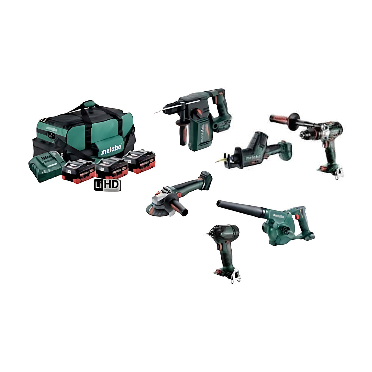 Metabo MET18MX6LB3HD5.5EW 18V 5.5Ah Cordless Brushless 6 Piece Kit - AU68600950