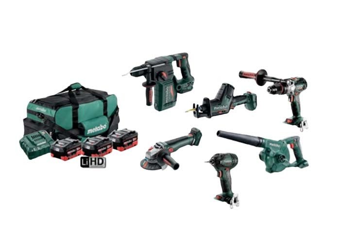 Metabo MET18MX6LB3HD5.5EX 18V 5.5Ah Cordless Brushless 6 Piece Kit - AU68601050 - AIMS Industrial Supplies
