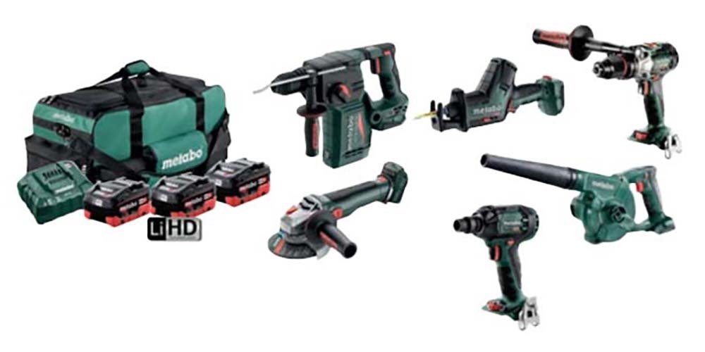 Metabo MET18MX6LB3HD5.5EY 18V 5.5Ah Cordless Brushless 6 Piece Kit - AU68601150 - AIMS Industrial Supplies