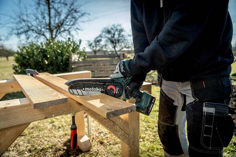 Metabo MS 18 LTX 15 (600856850) Cordless Pruning Saw (Tool Only) - AIMS Industrial Supplies