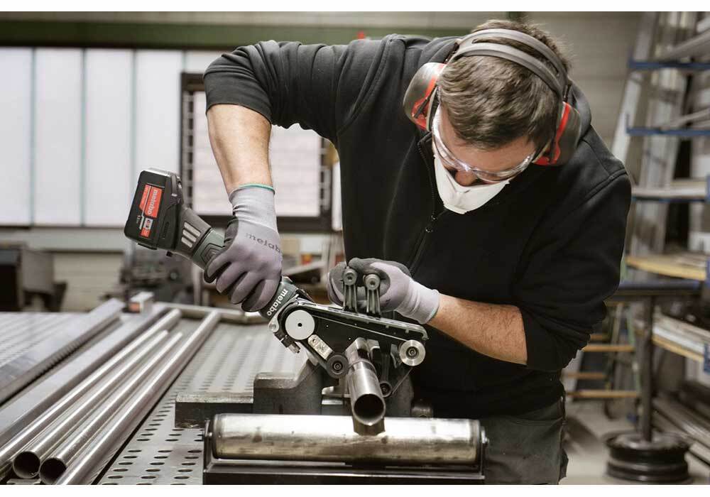 Metabo RB 18 LTX 60 Cordless Pipe Belt Sander, 18V (Tool Only) - 6001928505