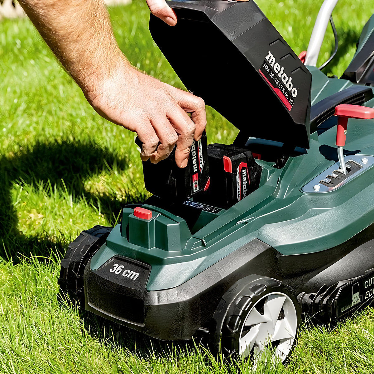 Metabo RM 36-18 LTX BL 36 Twin 18V 360mm Cordless Lawn Mower (Tool Only) - 601716850