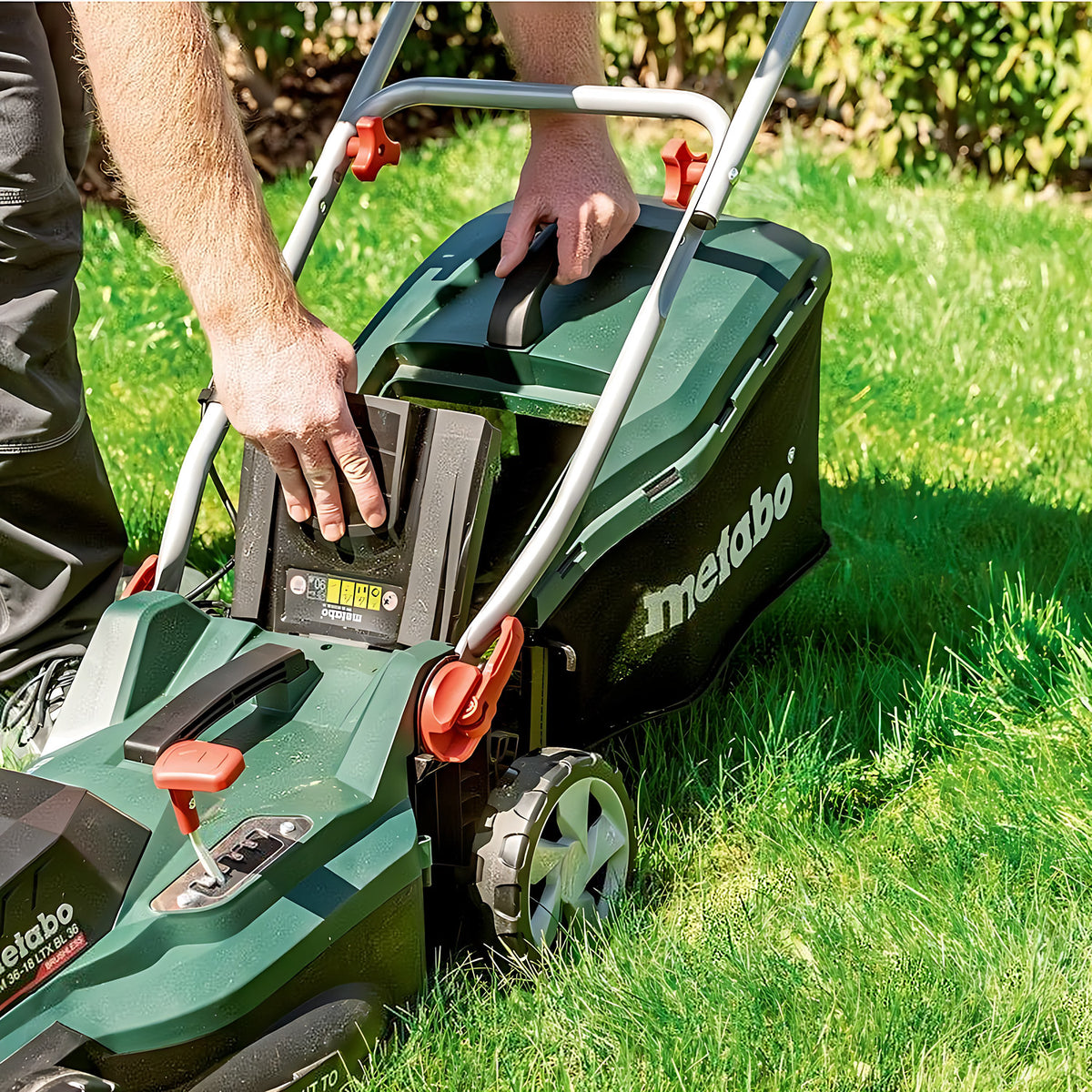 Metabo RM 36-18 LTX BL 36 Twin 18V 360mm Cordless Lawn Mower (Tool Only) - 601716850