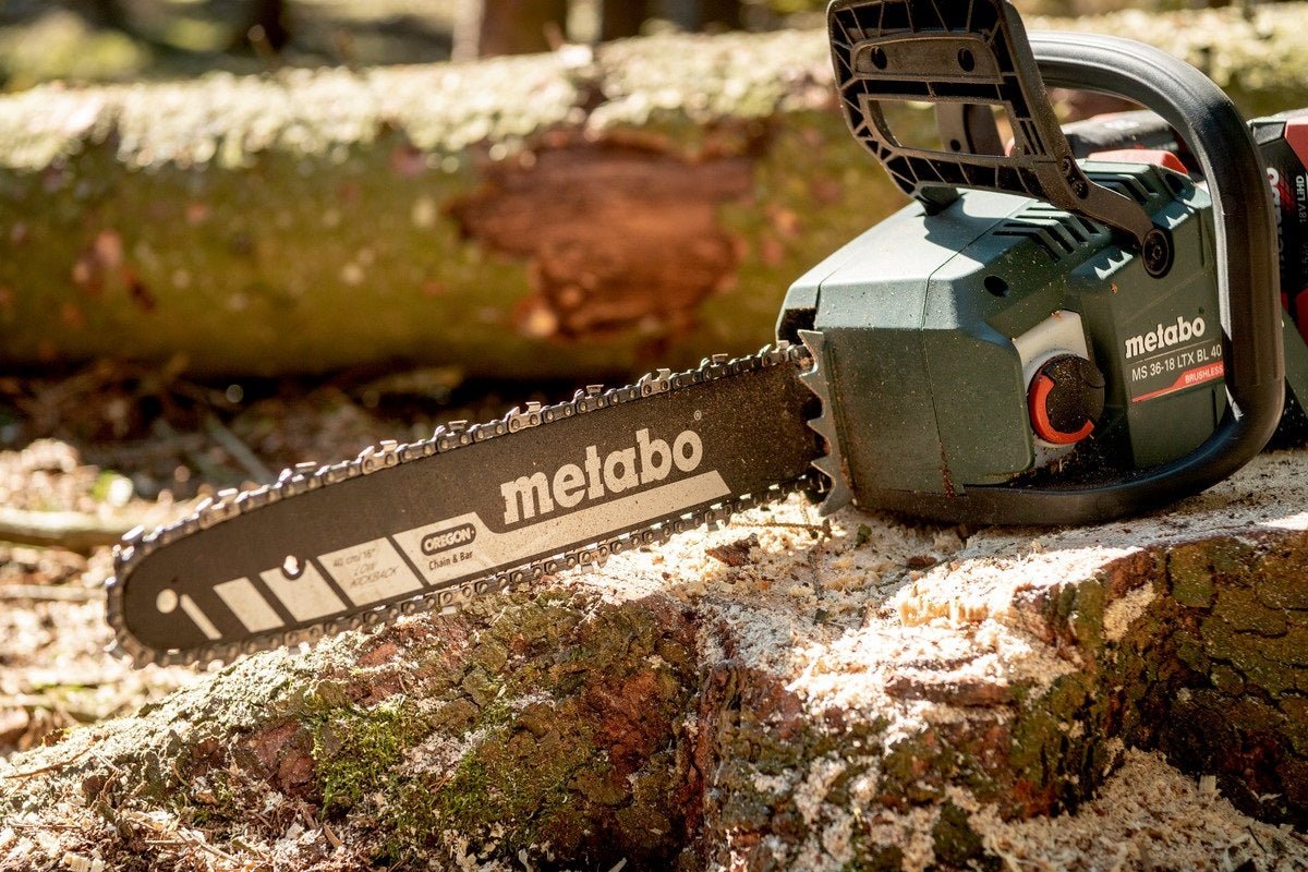 Metabo SB 18 LTX - 3 BL I Metal 2 x 18V Brushless Chainsaw 400mm - Tool Only - AIMS Industrial Supplies
