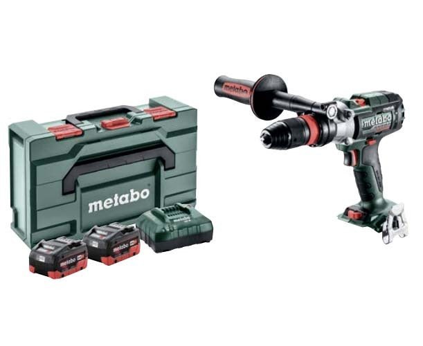 Metabo SB 18 LTX - 3 BL Q I Metal MB 5.5 K 18V Brushless 3 Speed Hammer Drill Kit - AIMS Industrial Supplies
