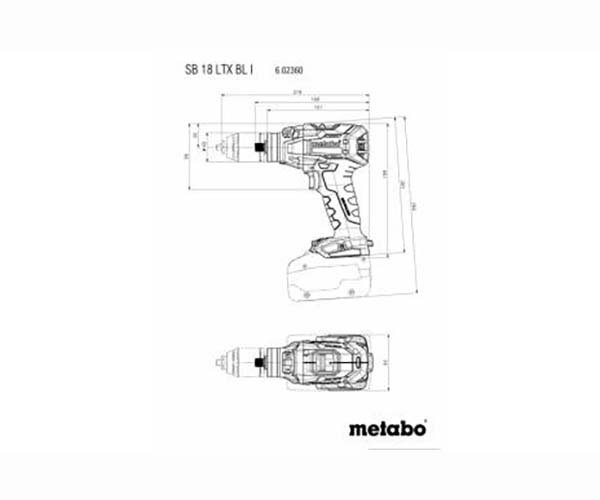 Metabo SB 18 LTX Cordless Hammer Drill - AIMS Industrial Supplies