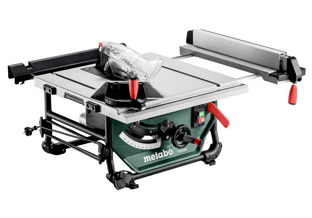 Metabo Table Saw 669 x 748 x 334mm, TCT Blade 254 x 30mm - TS 254 M - AIMS Industrial Supplies