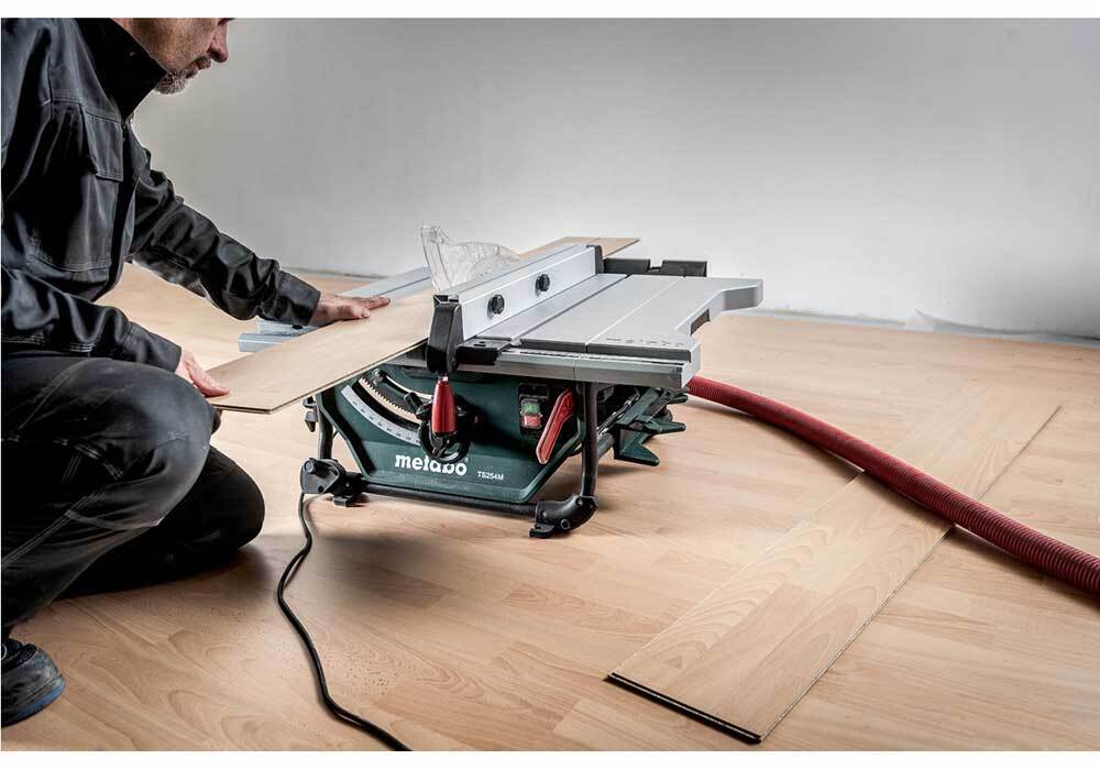 Metabo Table Saw 669 x 748 x 334mm, TCT Blade 254 x 30mm - TS 254 M - AIMS Industrial Supplies