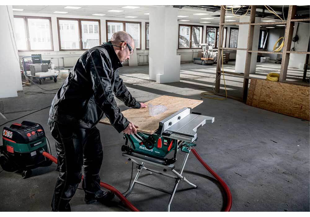Metabo Table Saw 669 x 748 x 334mm, TCT Blade 254 x 30mm - TS 254 M - AIMS Industrial Supplies