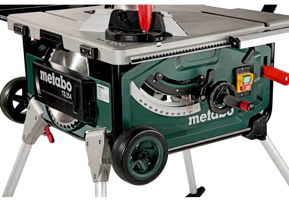 Metabo Table Saw 740 x 750 x 355mm, TCT Blade 254 x 30mm - TS 254 - AIMS Industrial Supplies