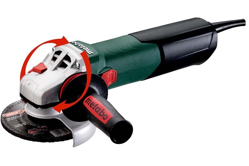 Metabo WEV 19 - 125 Q M - Brush Angle Grinder - 613108000 - AIMS Industrial Supplies
