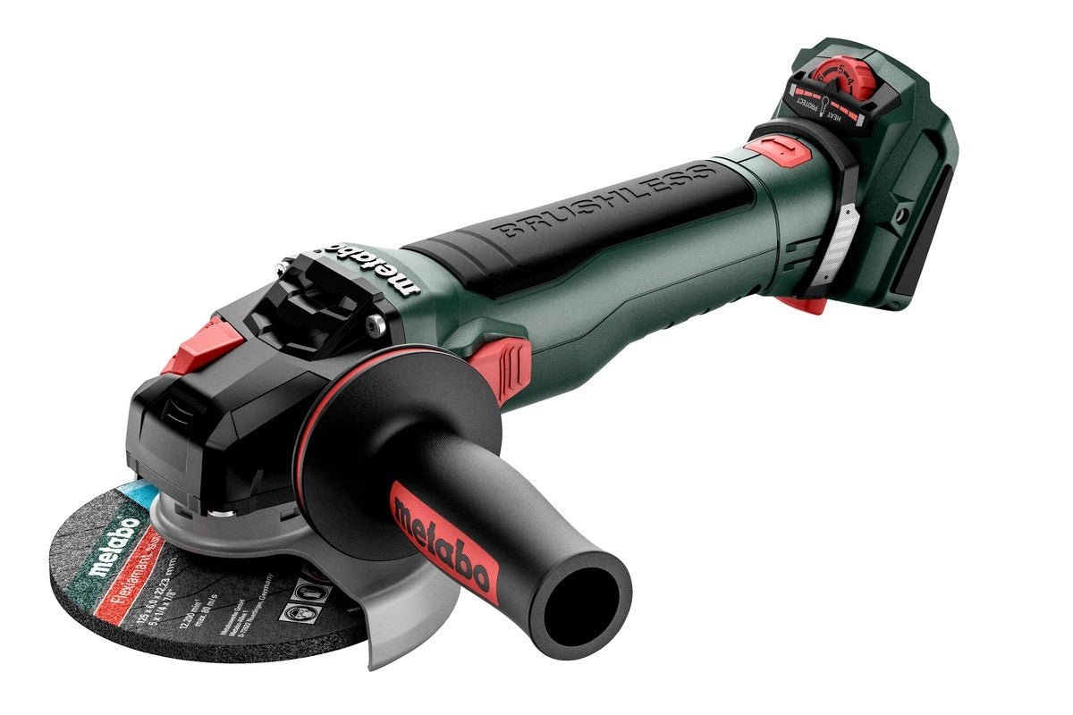 Metabo WVB 18 LT BL 11 - 125 18V Brushless 125mm Angle Grinder W/ Variable Speed - Tool Only - AIMS Industrial Supplies