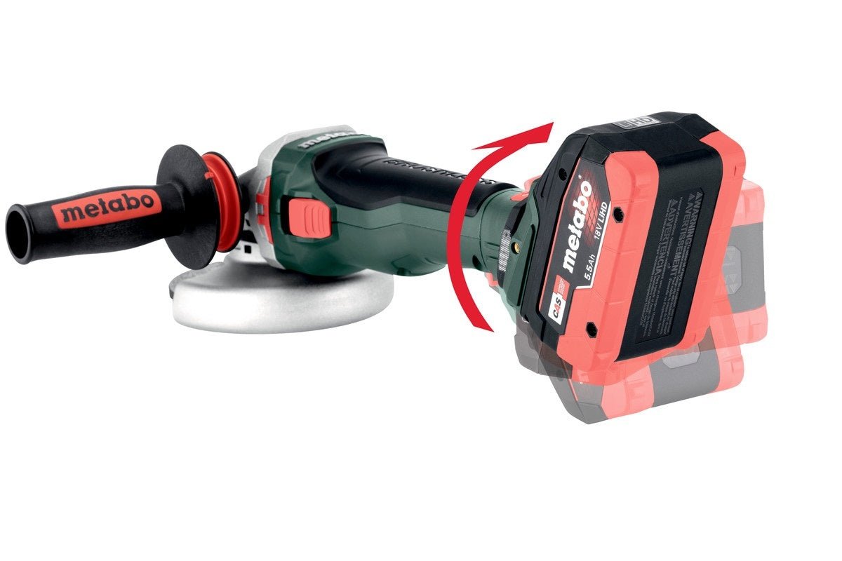 Metabo WVB 18 LT BL 15 - 125 Quick 18V Brushless 125mm Angle Grinder W/ Variable Speed 1500W - AIMS Industrial Supplies