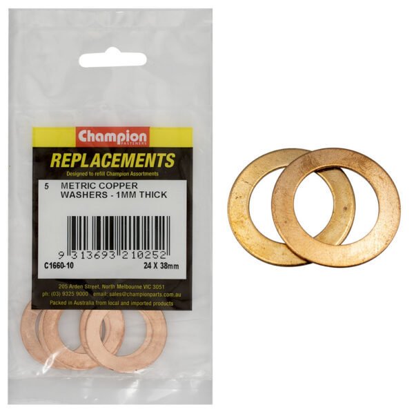 Metric Copper Washer Assortment Refill - AIMS Industrial Supplies