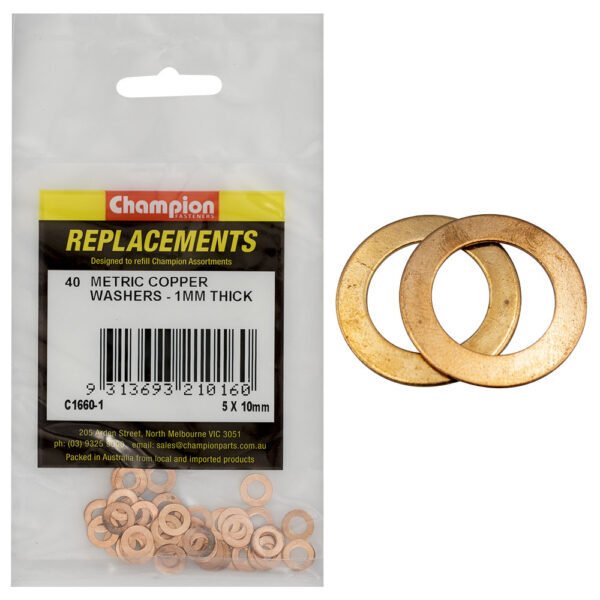 Metric Copper Washer Assortment Refill - AIMS Industrial Supplies