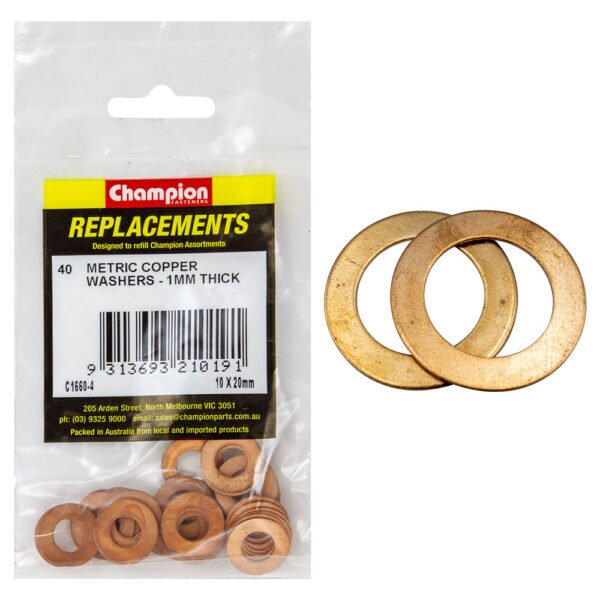 Metric Copper Washer Assortment Refill - AIMS Industrial Supplies