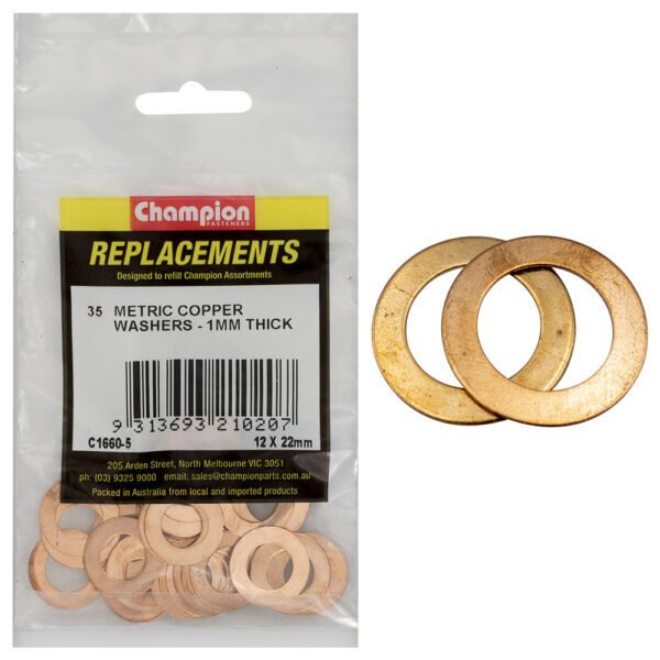 Metric Copper Washer Assortment Refill - AIMS Industrial Supplies