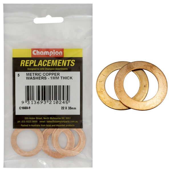 Metric Copper Washer Assortment Refill - AIMS Industrial Supplies