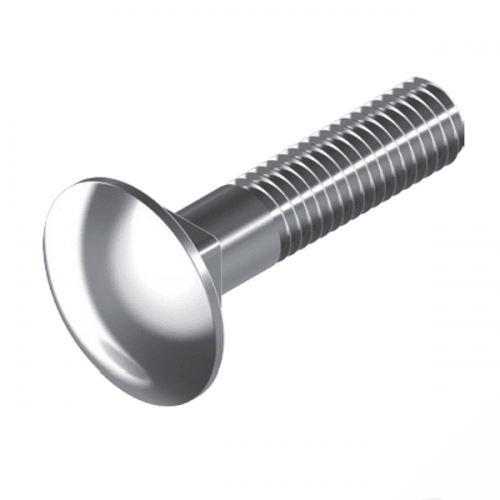 Metric Cup Head Square Neck Bolt - 316 Stainless Steel - AIMS Industrial Supplies
