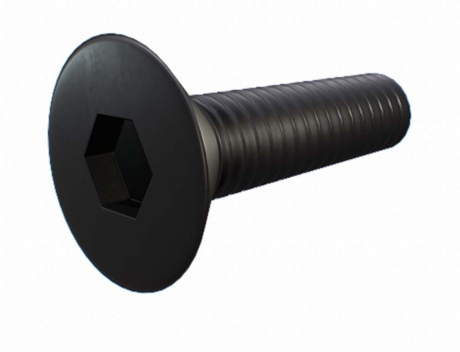 Metric Flat Head Socket Screw - Grade 12.9 Alloy Steel Plain - AIMS Industrial Supplies