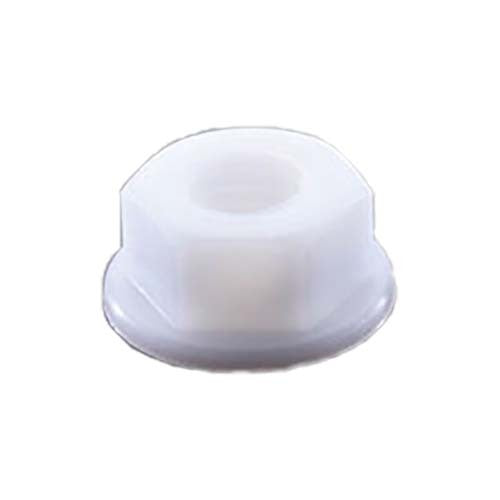 Metric Hex Flange Nut Nylon Natural - AIMS Industrial Supplies