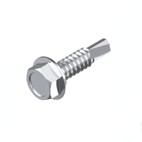 Metric Hex Flange Self Drilling Screw - 304 Stainless Steel - AIMS Industrial Supplies