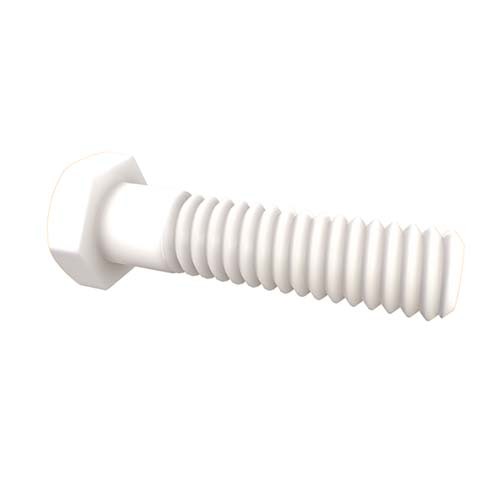 Metric Hex Head Bolt DIN 931 Natural Nylon - AIMS Industrial Supplies