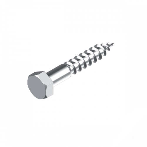 Metric Hex Head Coach Screw - 316 Stainless Steel - AIMS Industrial Supplies