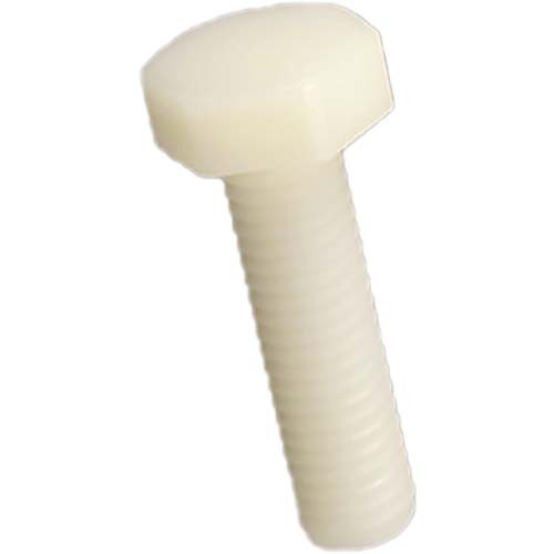 Metric Hex Head Set Screw DIN 933 Natural Nylon - AIMS Industrial Supplies
