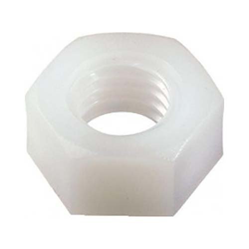 Metric Hex Nut DIN 934 Natural Nylon - AIMS Industrial Supplies