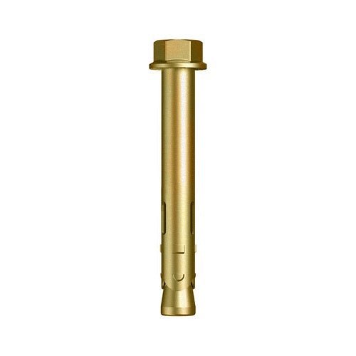 Metric Hex Nut Sleeve Anchor - Carbon Steel Zinc Yellow Finish - AIMS Industrial Supplies