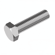 Metric Hex Set Bolt (Full Thread) - 304 Stainless Steel - AIMS Industrial Supplies