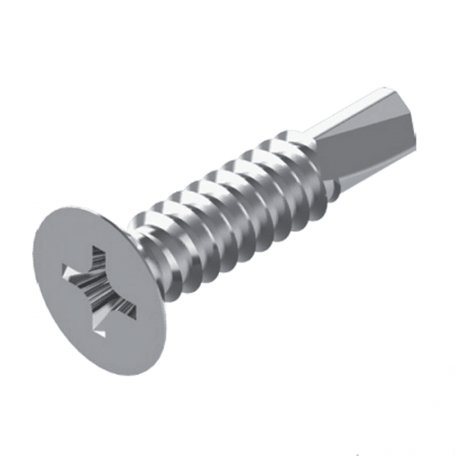 Metric Phillips Countersunk Self Drilling Screw - 304 Stainless Steel - AIMS Industrial Supplies