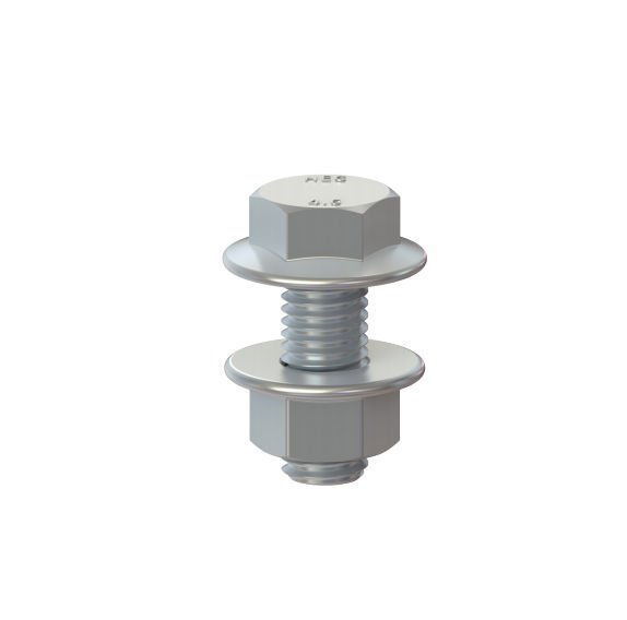 Metric Purlin Flange Bolt & Nut Kit - Grade 8.8 High Tensile Zinc Finish - AIMS Industrial Supplies