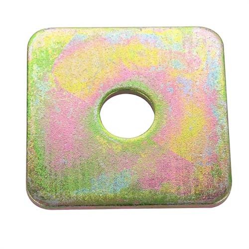 Metric Square Washer Mild Steel Zinc Yellow Passivate - AIMS Industrial Supplies