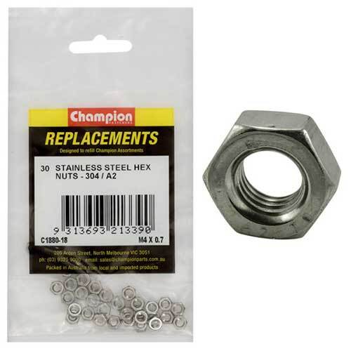 Metric Stainless Steel Hex Nut Assortment Refill - AIMS Industrial Supplies