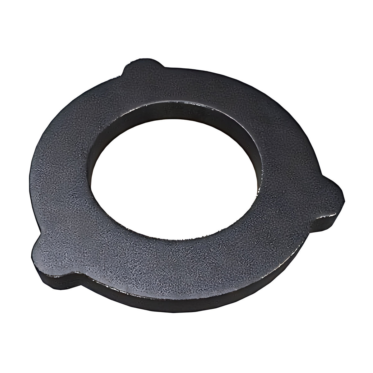 Hobson M12 to M36 metric structural flat washer, black finish, round washer with three small tabs on the outer edge