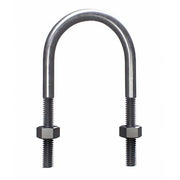Metric U Bolt Round Kit Mild Steel Hot Dip Galvanised - AIMS Industrial Supplies