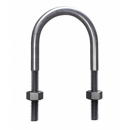 Metric U Bolt Round Kit Mild Steel Hot Dip Galvanised - AIMS Industrial Supplies