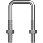 Metric U Bolt Square Kit Mild Steel Zinc Plated1