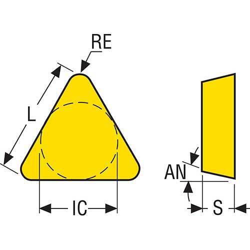 Milling Insert TPUN Insert Size Code Grade F40M - AIMS Industrial Supplies