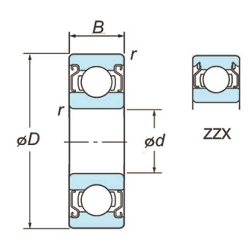 Miniature Ball Bearing Metal Shield - 600 Series3